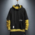 Hoodie Sweatshirt Mens Hip Hop Pullover Hoodies Streetwear Casual Fashion Clothes colorblock hoodie 2019 cotton - menochic